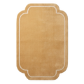 Mustard Scalloped Hand-Tufted Wool Rug