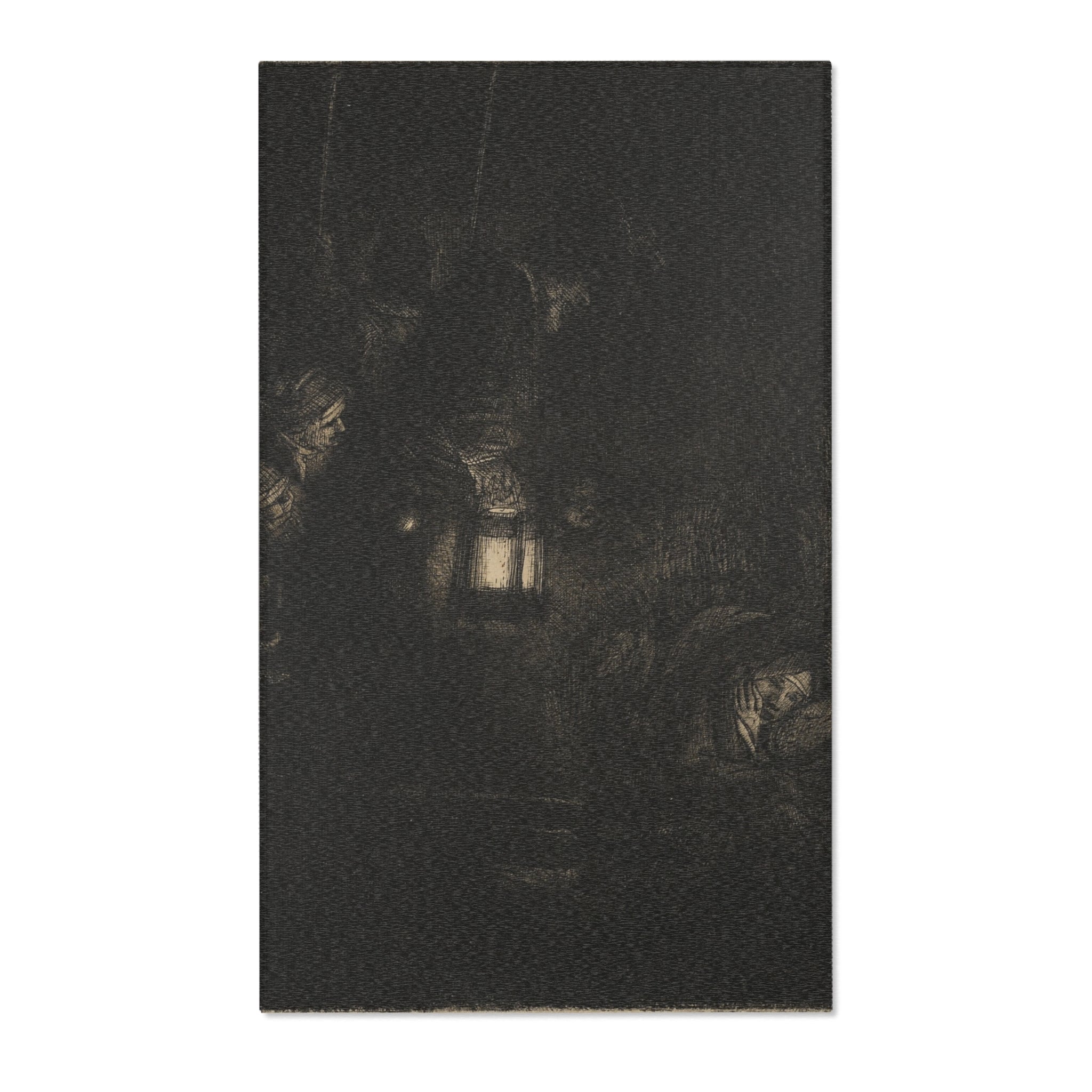 Rembrandt van Rijn - The Adoration of the Shepherds A Night Piece | Area Rug