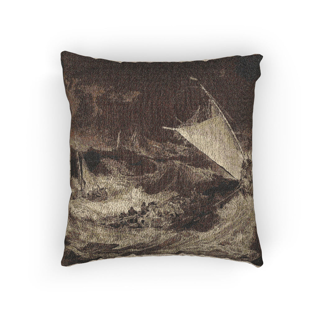 Charles Turner - A Shipwreck | Woven Pillow