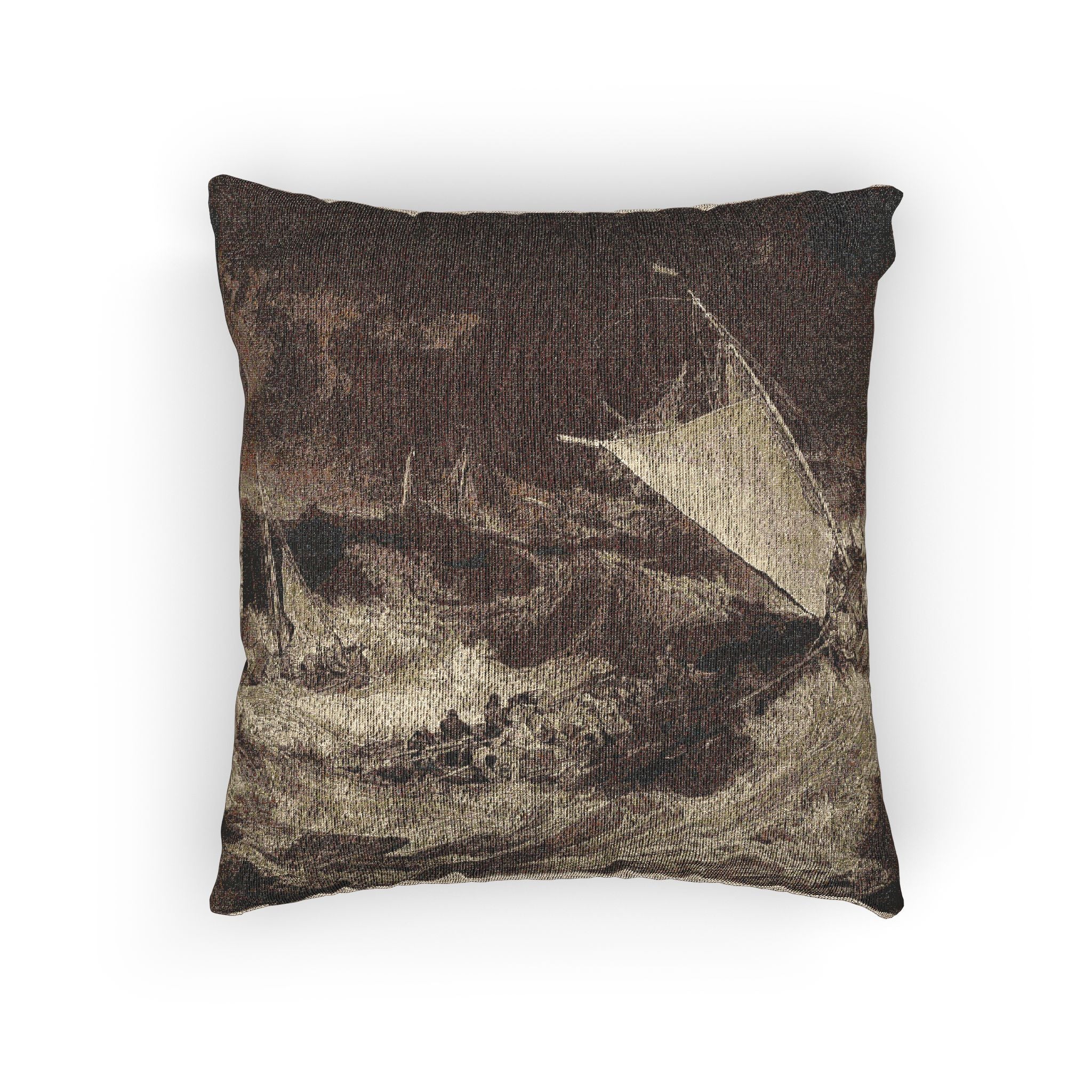 Charles Turner - A Shipwreck | Woven Pillow
