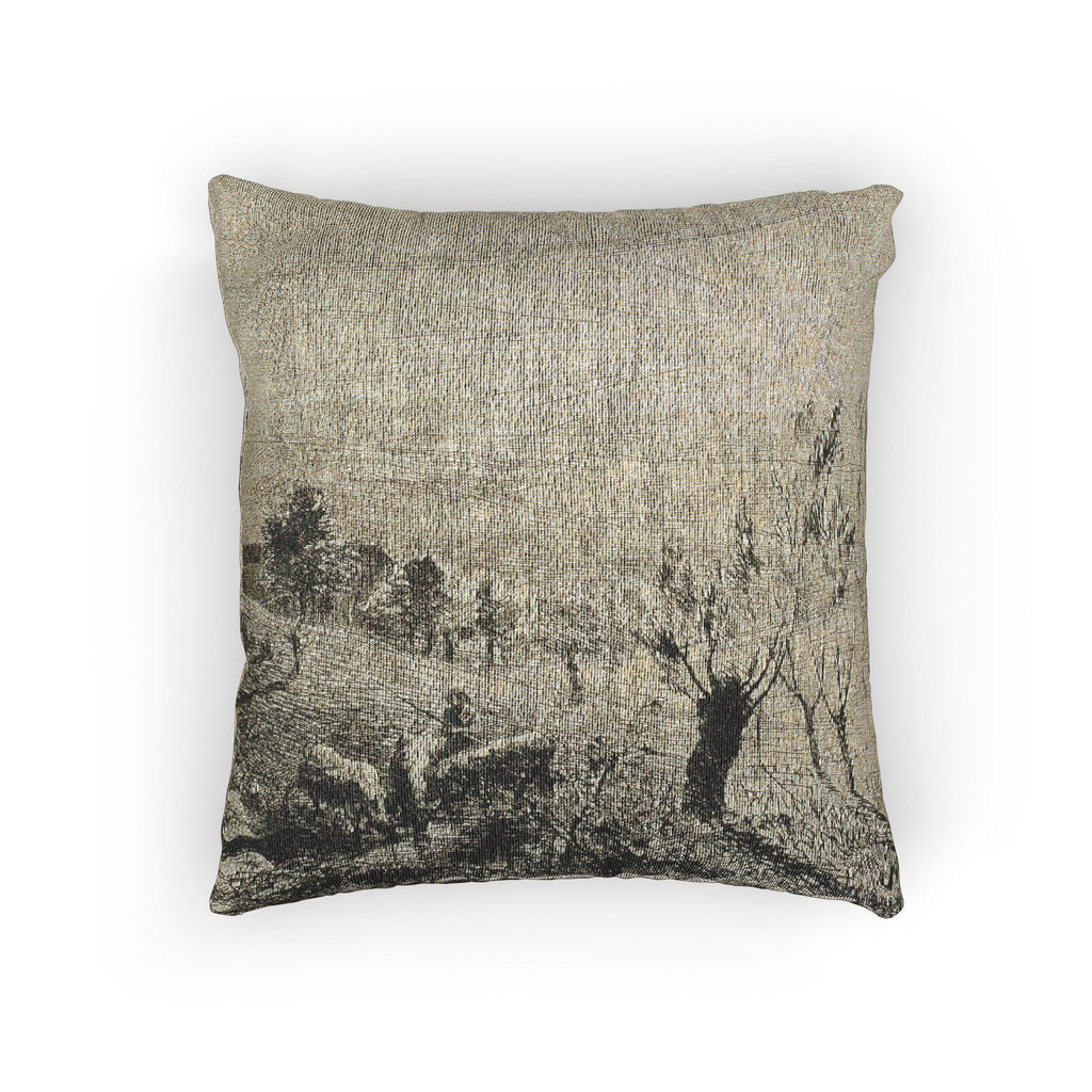 Charles François Daubigny - Sunrise | Woven Pillow