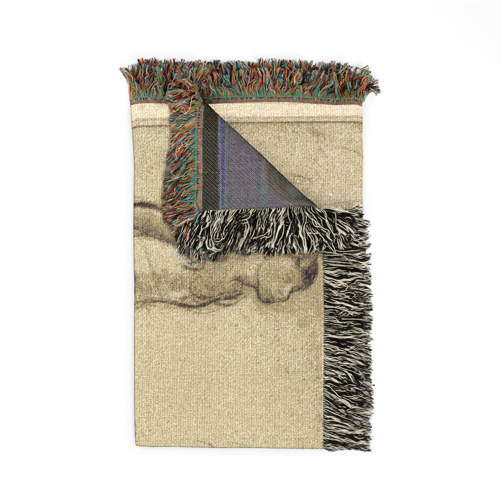 Hilaire Germain Edgar Degas - Three Studies of a Dancer in Fourth Position | Woven Tapestry Blanket
