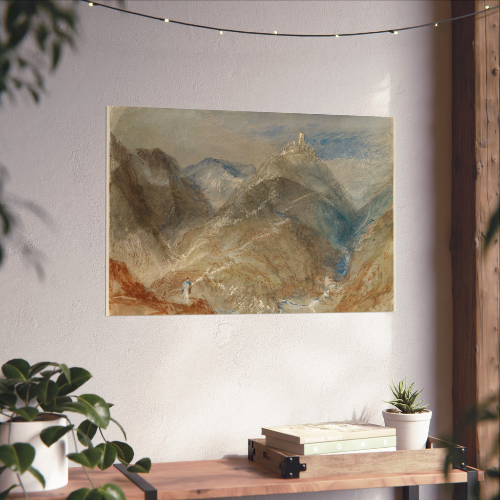 Joseph Mallord William Turner - Castle on Height near Geneva | Fine Art Poster