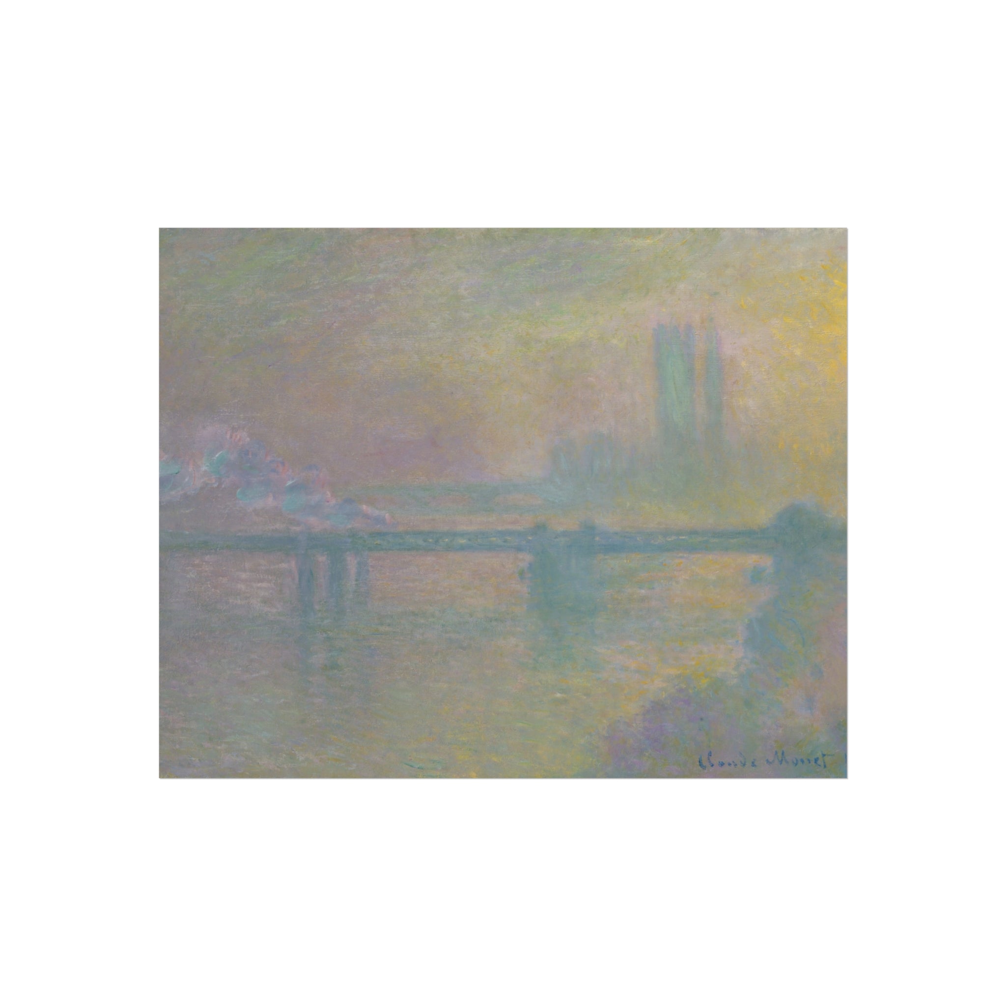Charing Cross Bridge, London Claude Monet Fine Art Poster