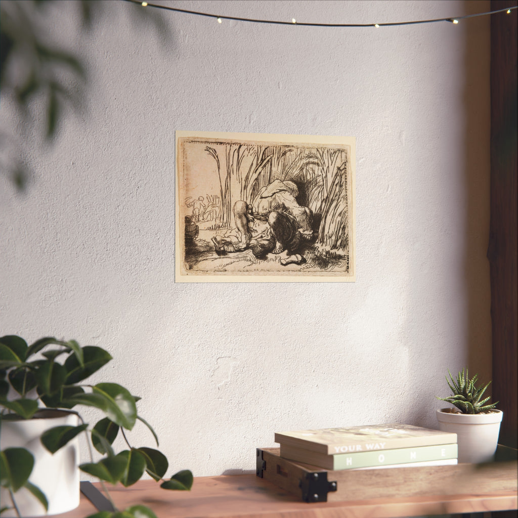 Rembrandt van Rijn - The Monk in the Cornfield | Fine Art Poster