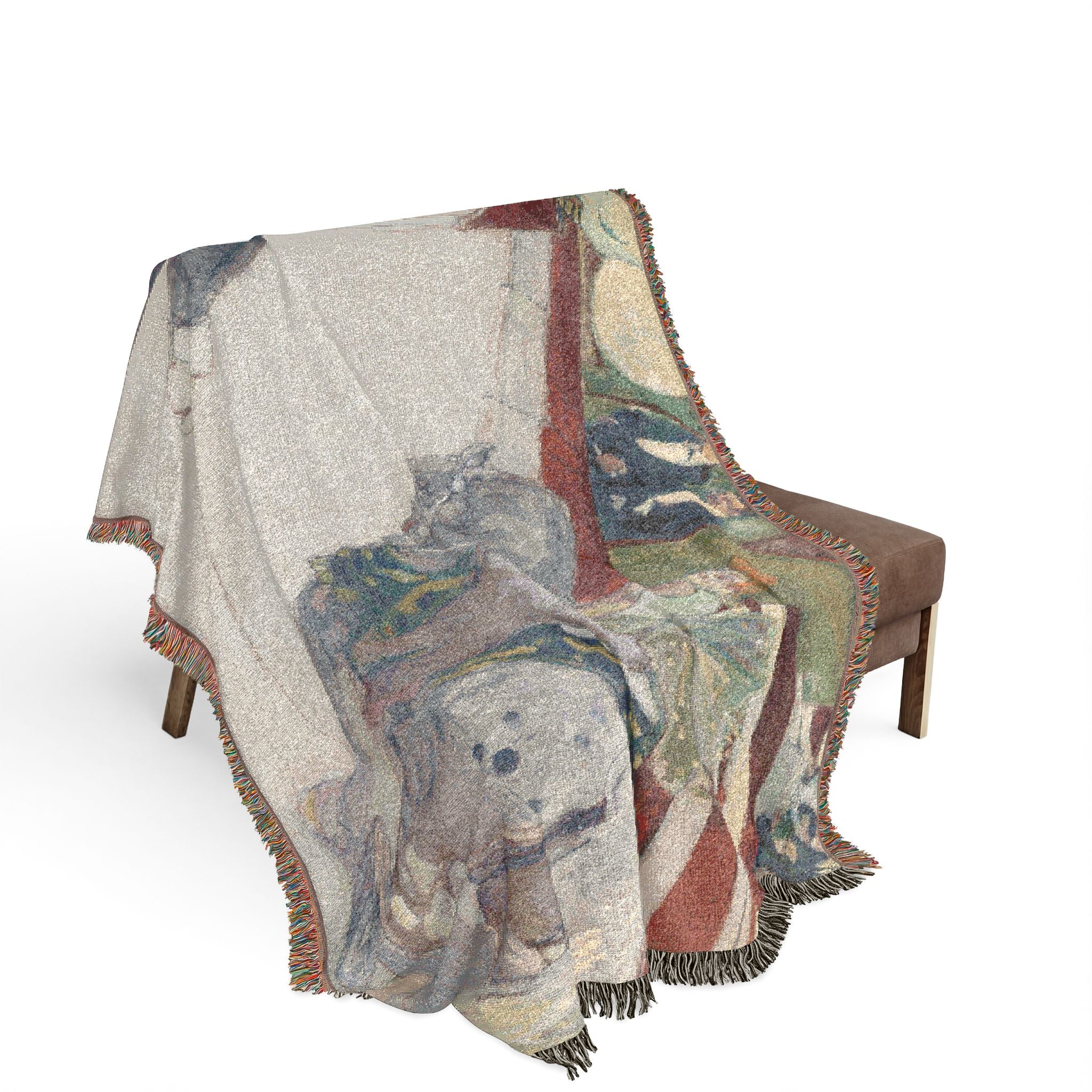 Equestrienne (At the Cirque Fernando) Henri de Toulouse-Lautrec Tapestry Blanket