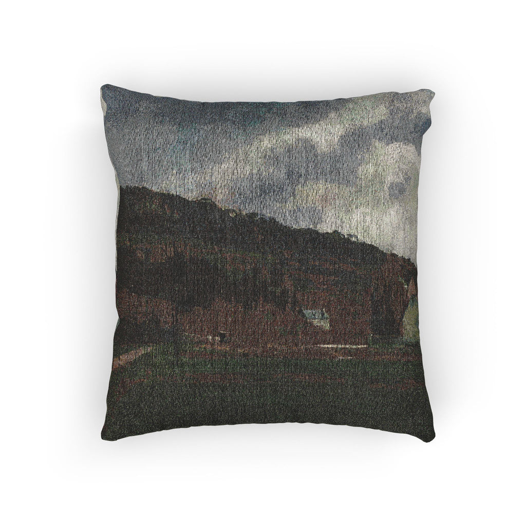 Camille Pissarro - The Banks of the Marne in Winter | Woven Pillow