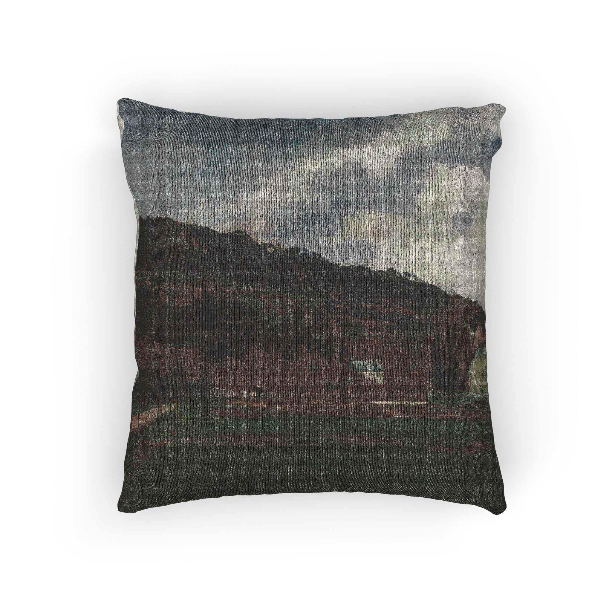 Camille Pissarro - The Banks of the Marne in Winter | Woven Pillow