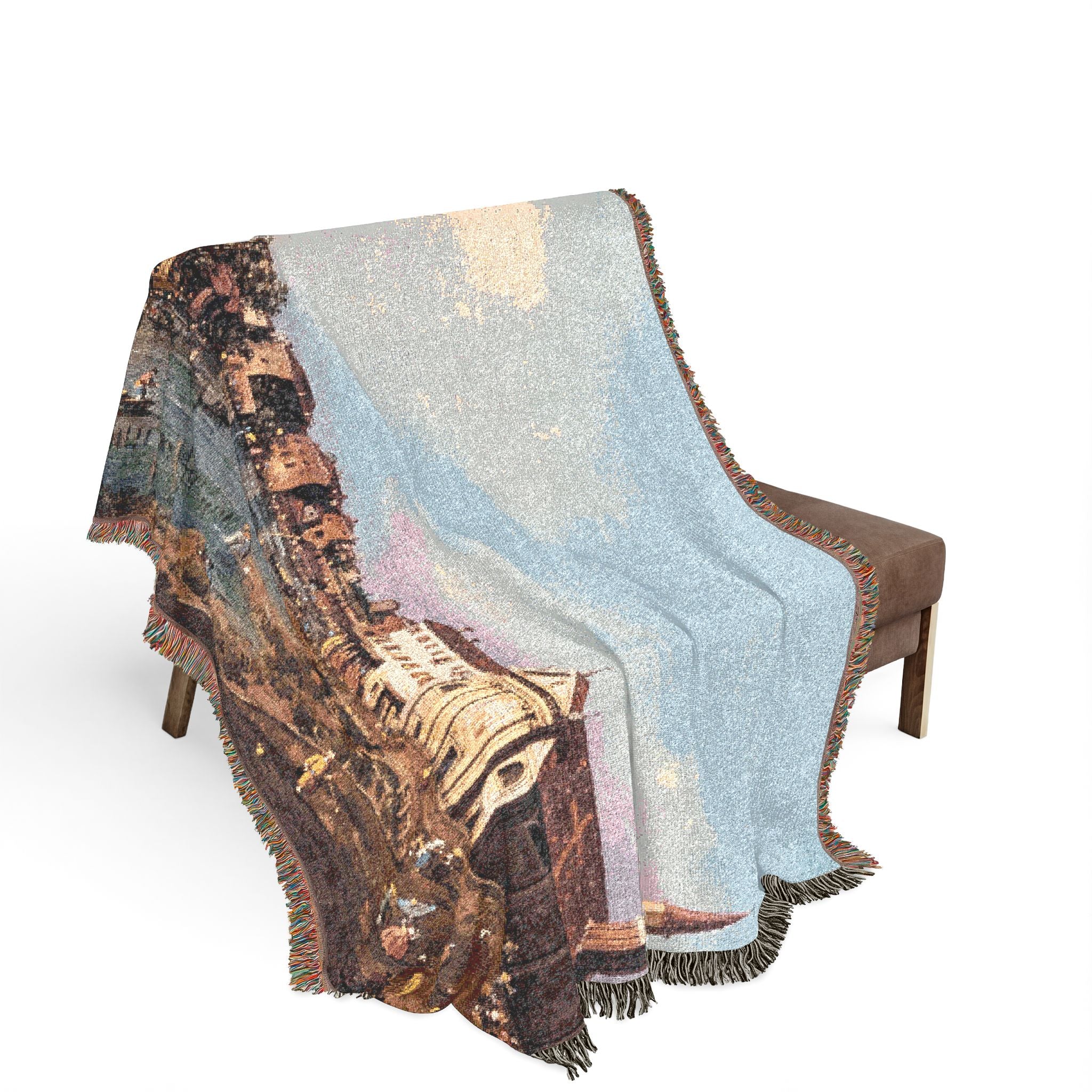 Bemberg Fondation Toulouse - Vue de Dolo - Canaletto ca 1740 - Inv 1011 | Woven Tapestry Blanket