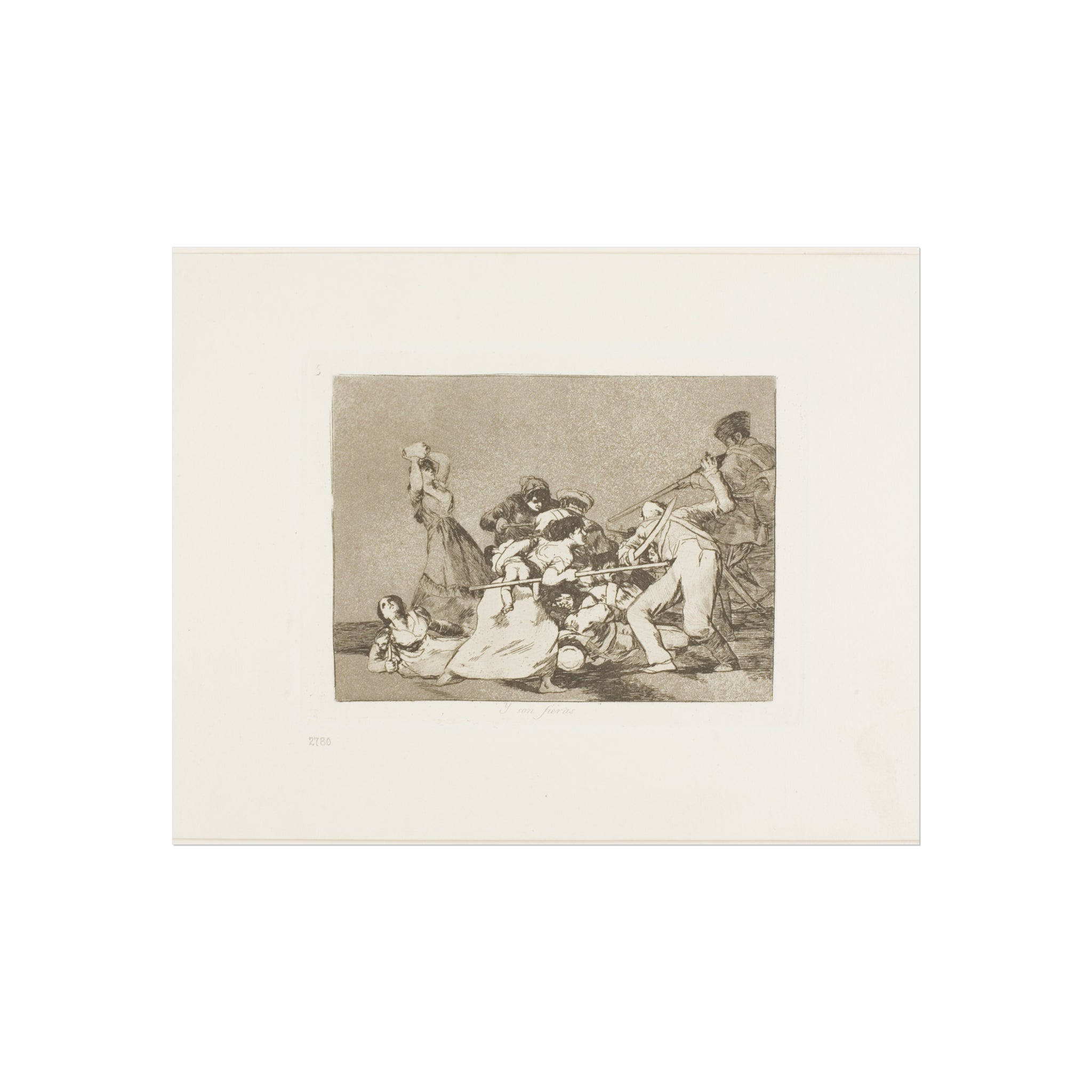 Francisco José de Goya y Lucientes - And they are like wild beasts, plate five from The Disasters of War | Fine Art Poster