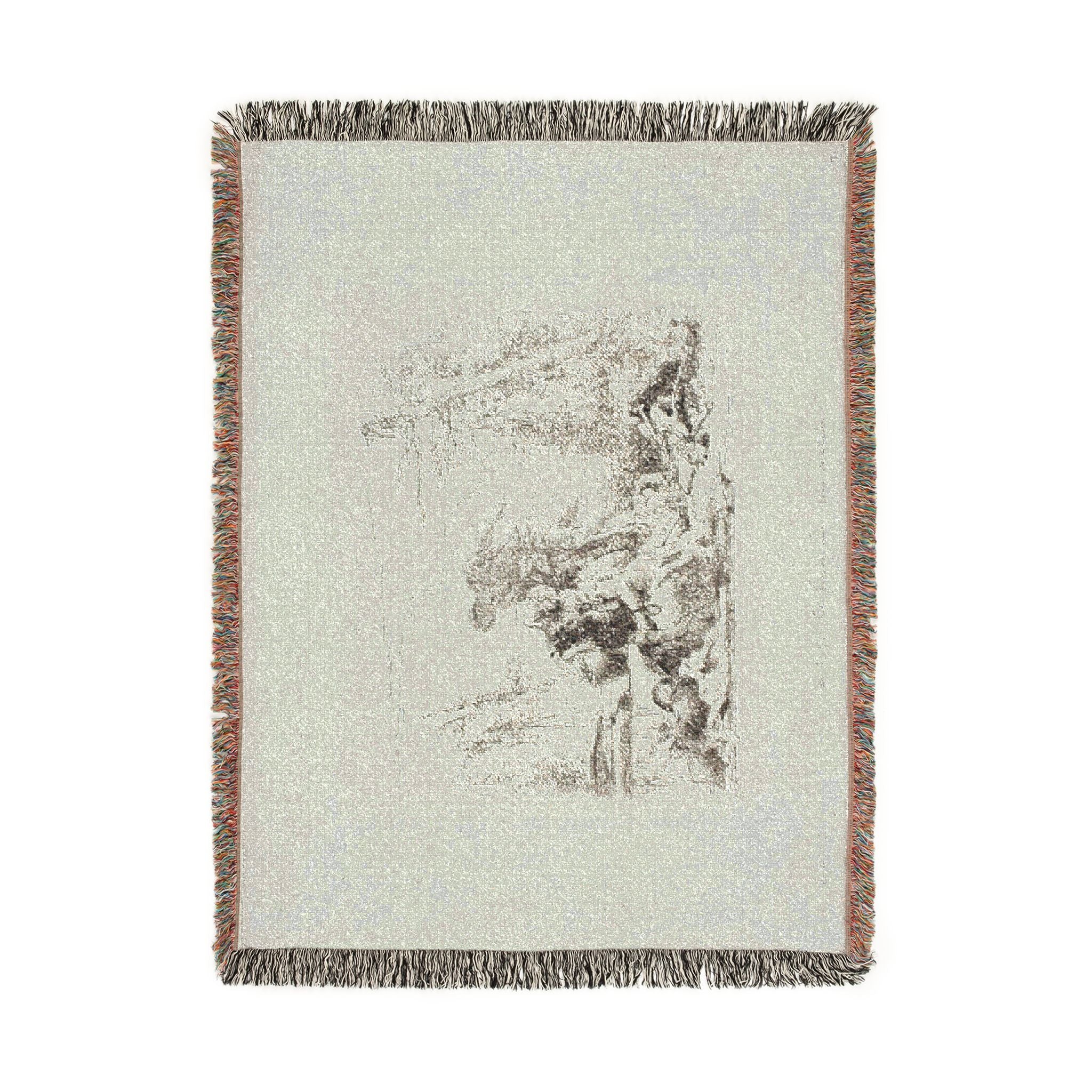 Giovanni Battista Tiepolo - A Woman with her Arms in Chains and Four Other Figures, from Capricci | Woven Tapestry Blanket