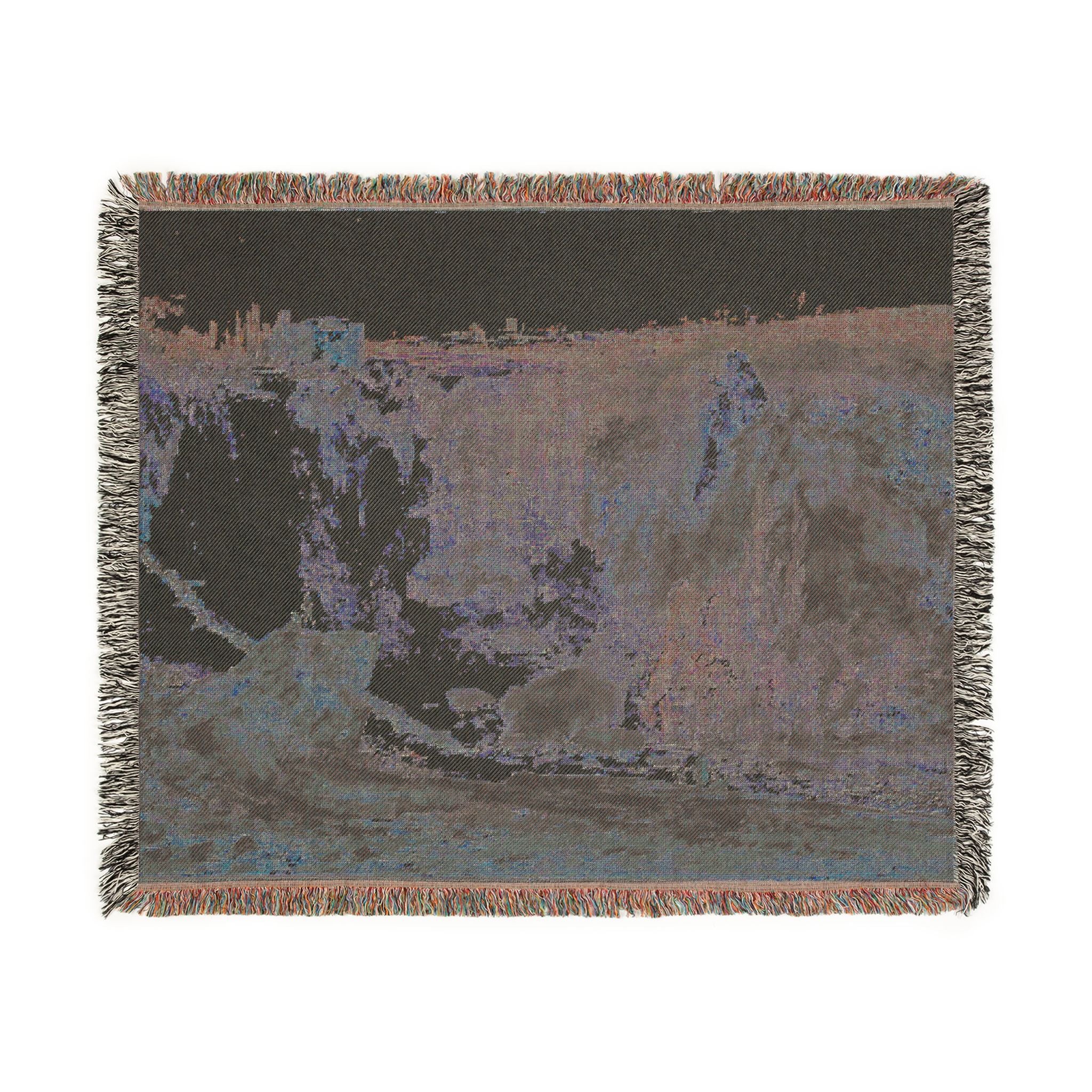 Louis Gabriel Moreau - Waterfall | Woven Tapestry Blanket