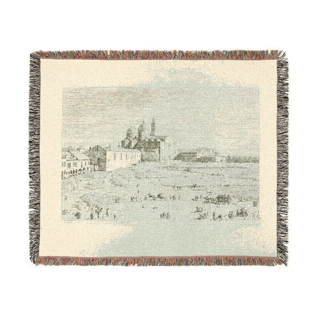 Canaletto - S. Giustina in prà della Vale, from Vedute | Woven Tapestry Blanket