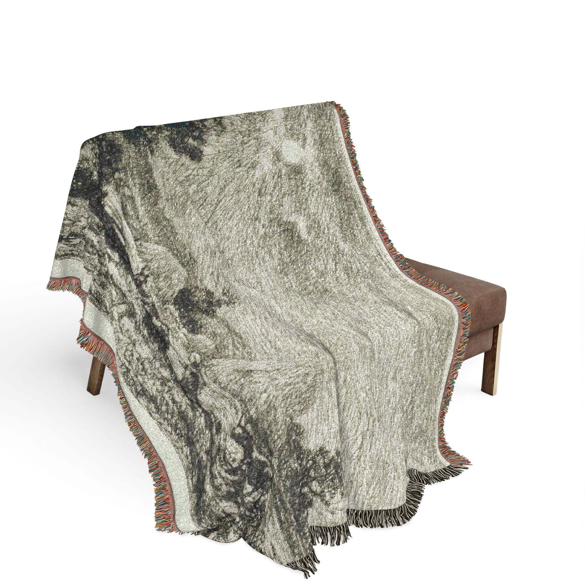Moonlight at Valmondois Charles François Daubigny Tapestry Blanket