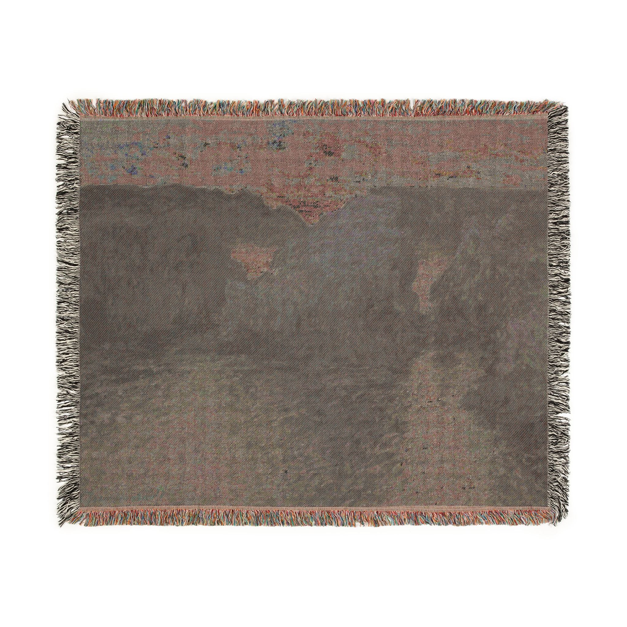 Claude Monet - Rocks at Port-Goulphar, Belle-Île | Woven Tapestry Blanket