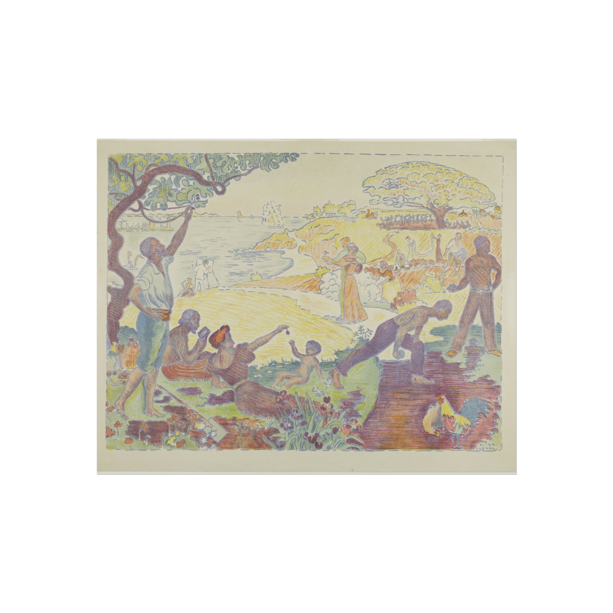 In Times of Harmony Paul Signac Fine Art Poster