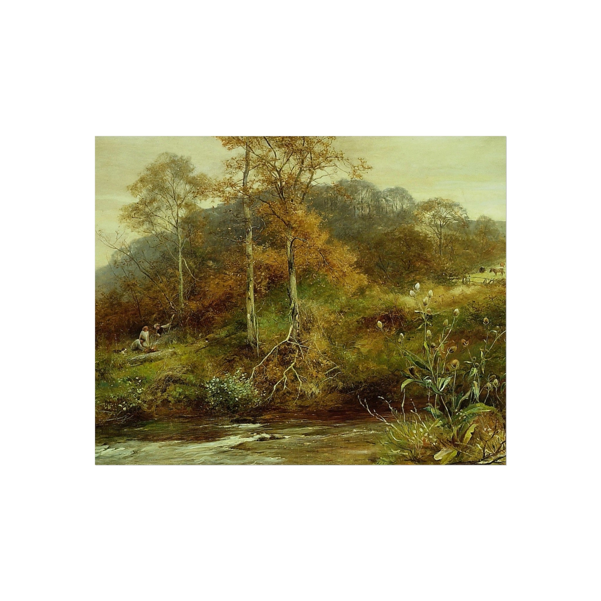 David Bates - Autumn River Scene, The Brook | Fine Art Poster
