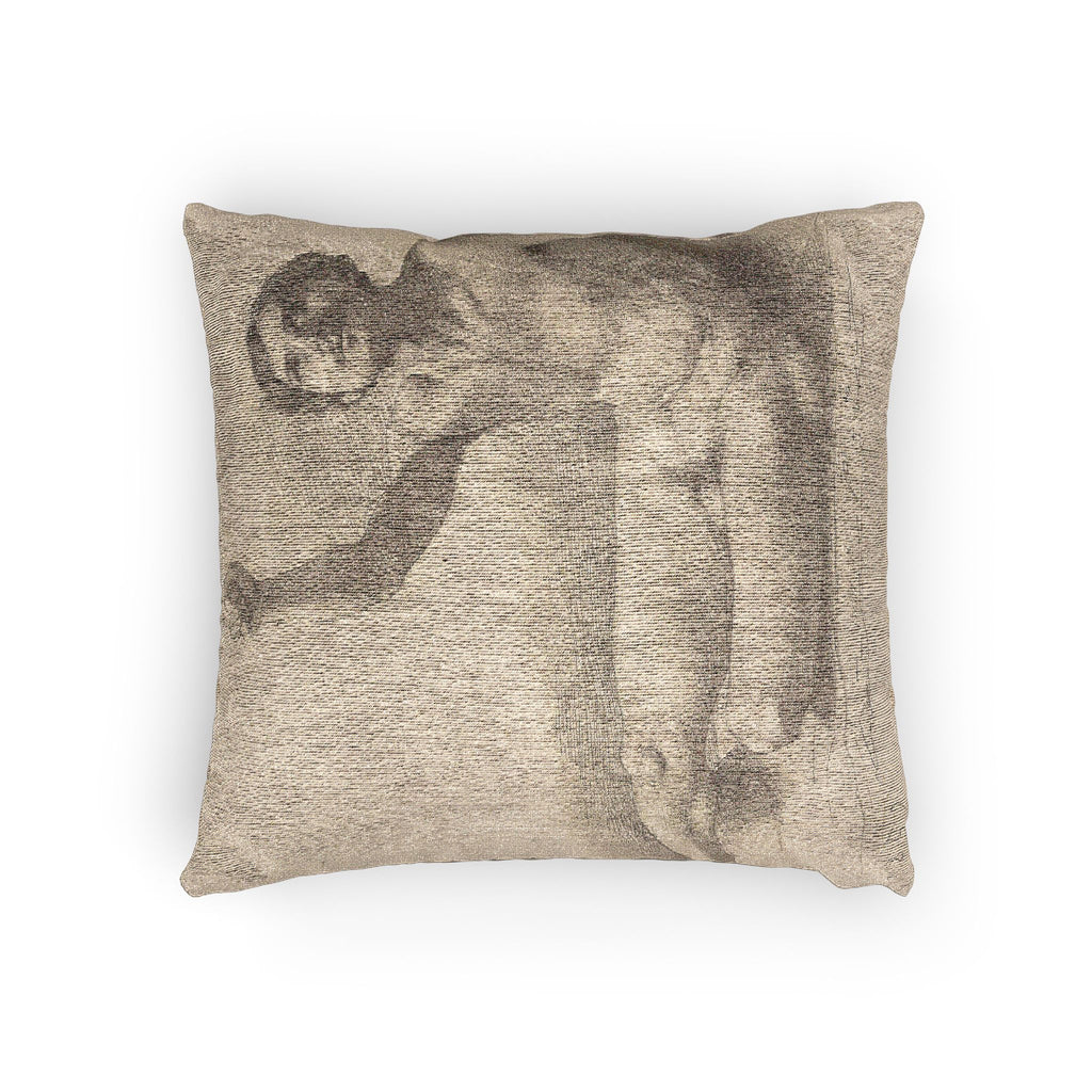 Hilaire Germain Edgar Degas - Study of a Male Nude | Woven Pillow