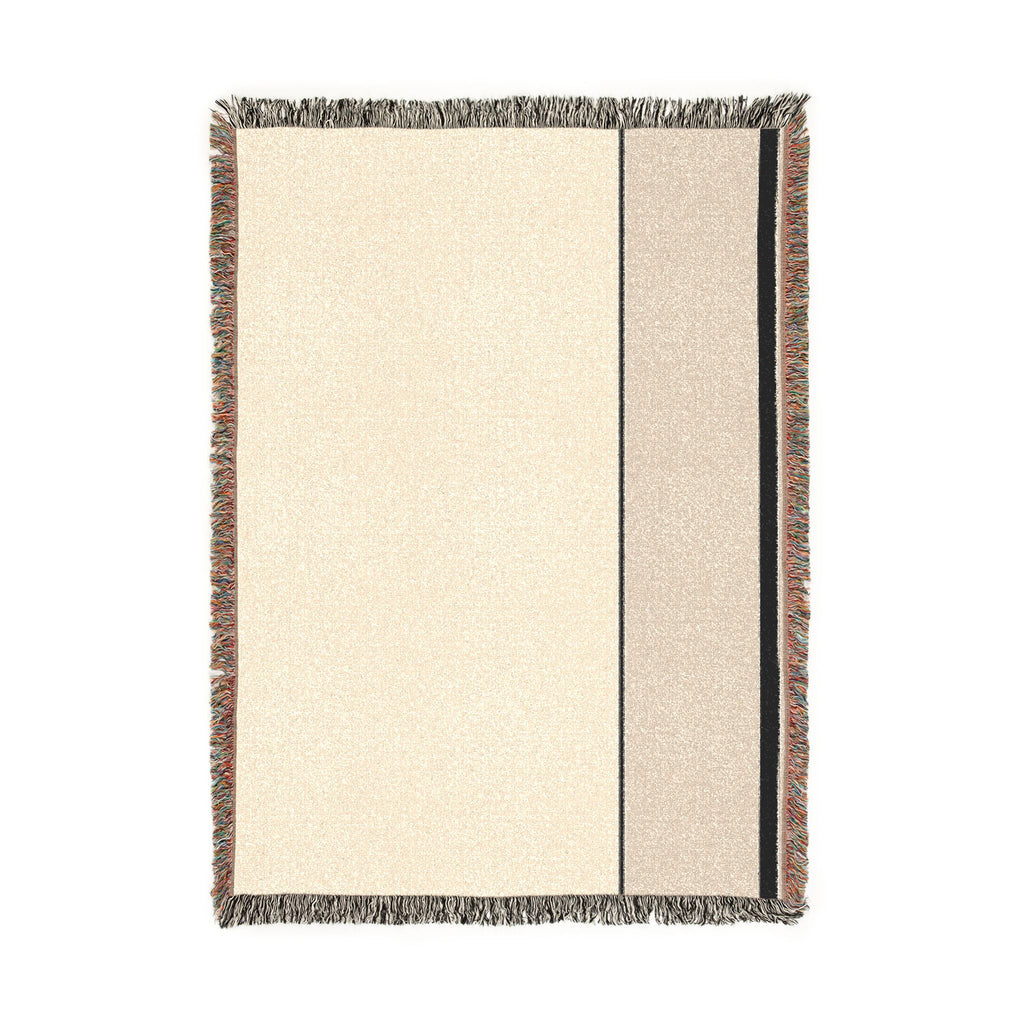 Quiet Throw — Warm White · Oat · Ink