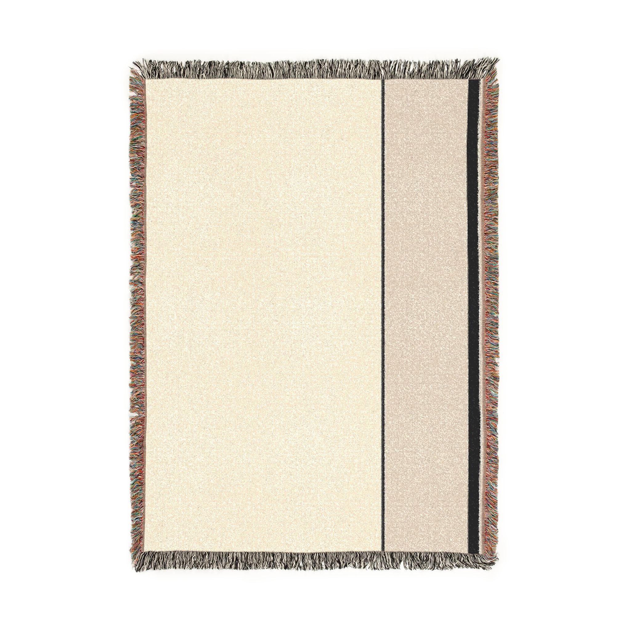 Quiet Throw — Warm White · Oat · Ink