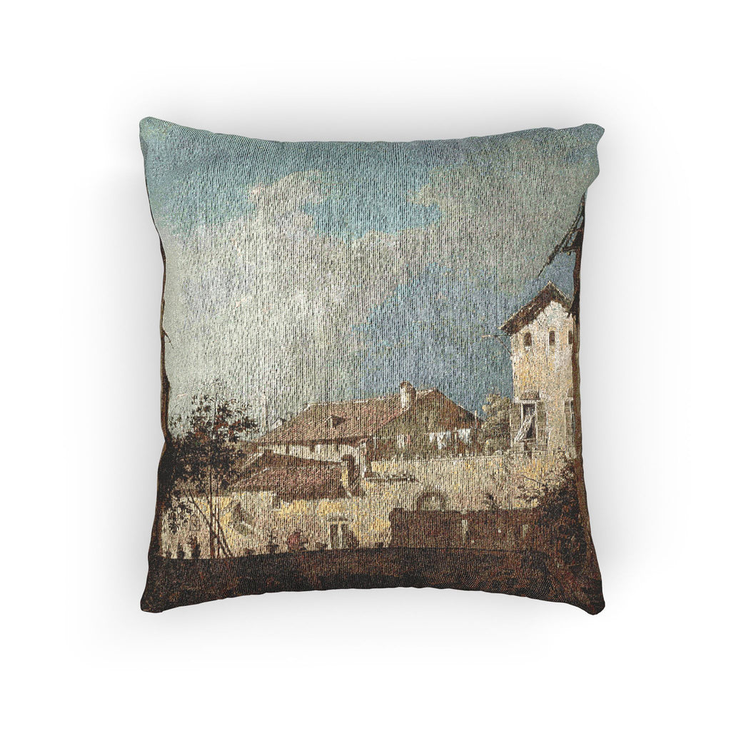 Follower of Canaletto - The Terrace | Woven Pillow
