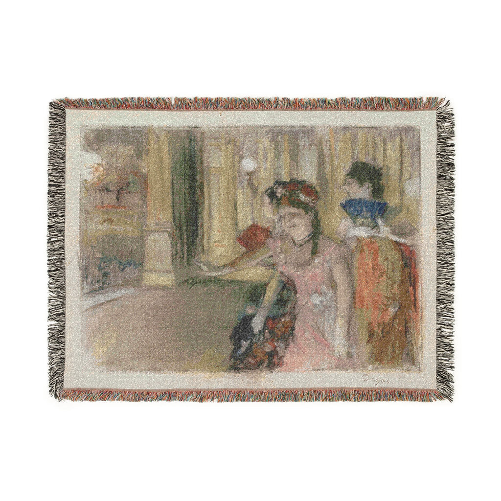Hilaire Germain Edgar Degas - Singers on the Stage | Woven Tapestry Blanket