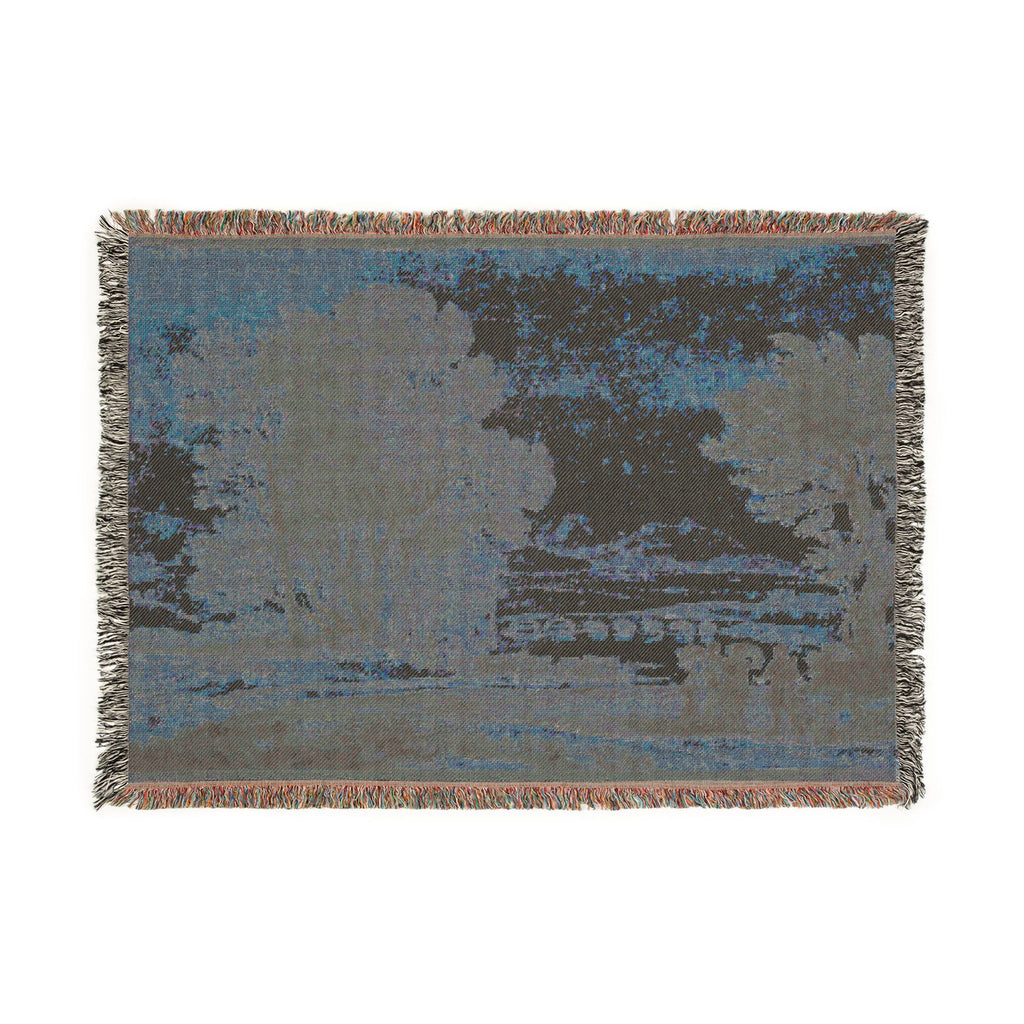 Claude Lorrain - A Wooded River Landscape with Jacob, Laban, and His Daughters | Woven Tapestry Blanket