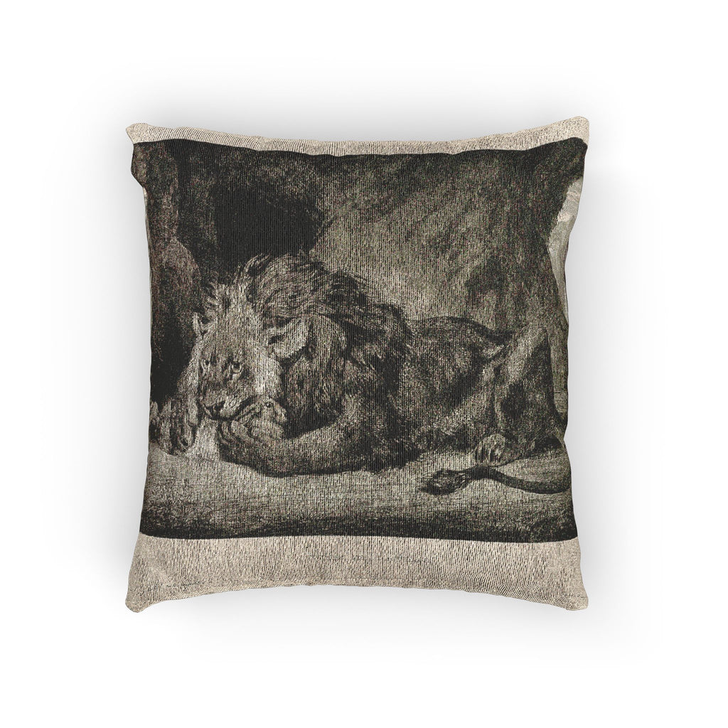Eugène Delacroix - Lion of the Atlas Mountains | Woven Pillow