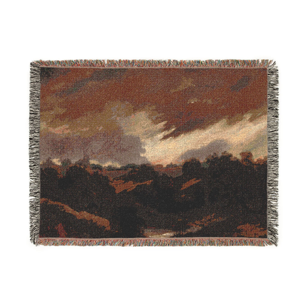 Style of John Constable - Hampstead, Stormy Sky | Woven Tapestry Blanket