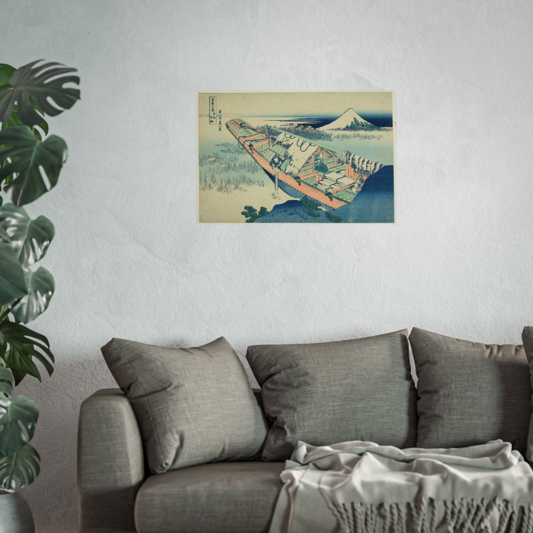 Katsushika Hokusai - Ushibori in Hitachi Province | Fine Art Poster