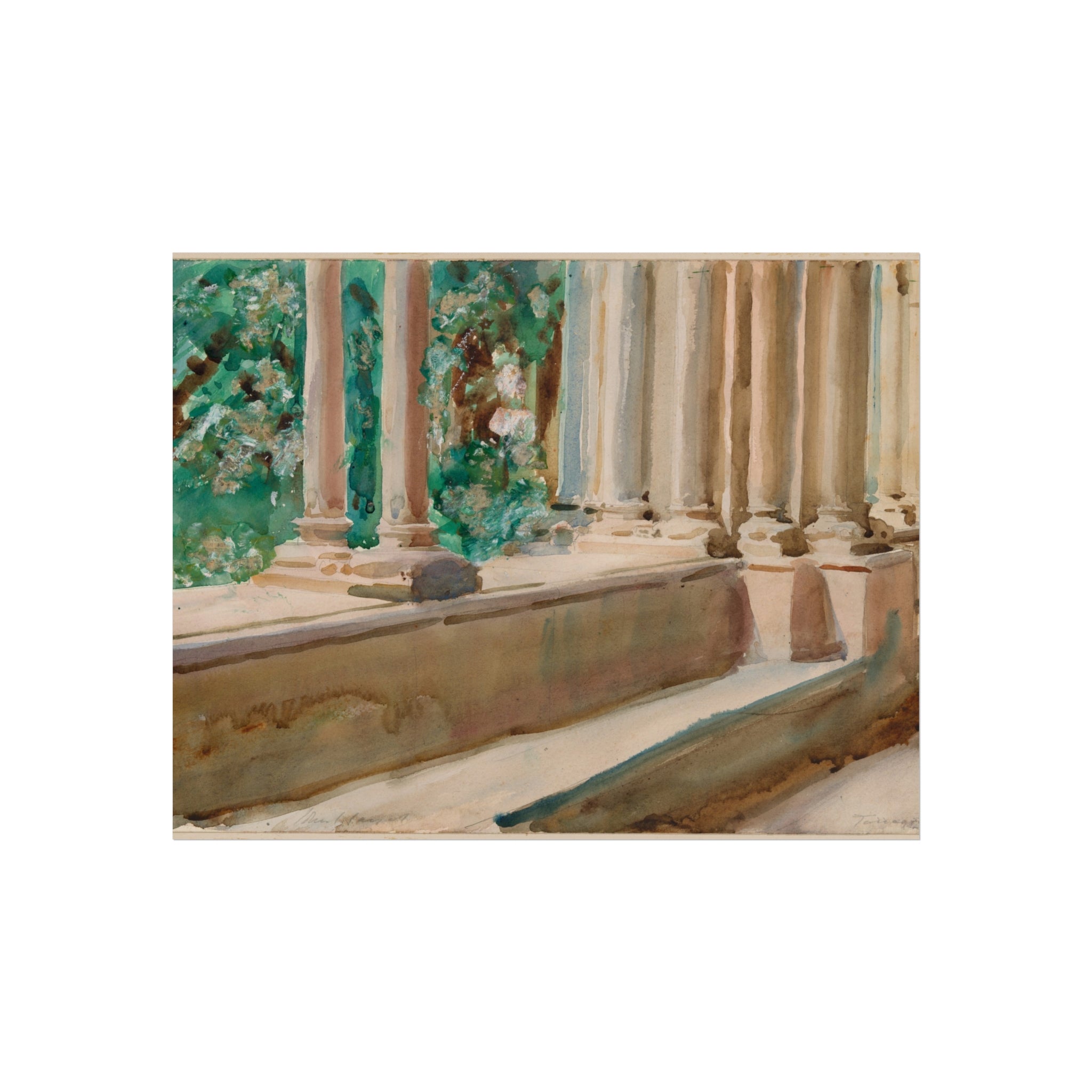 John Singer Sargent - Tarragona Terrace and Garden | Fine Art Poster