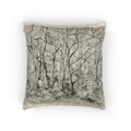 Camille Pissarro - Woodlands at the Hermitage | Woven Pillow