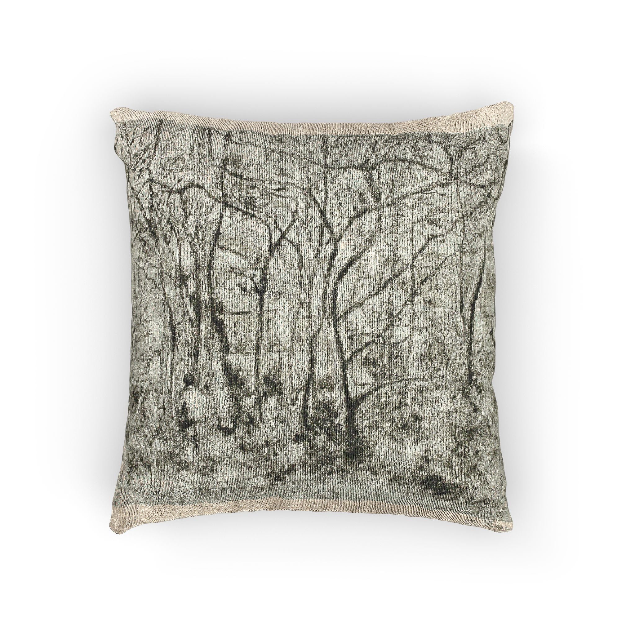 Camille Pissarro - Woodlands at the Hermitage | Woven Pillow