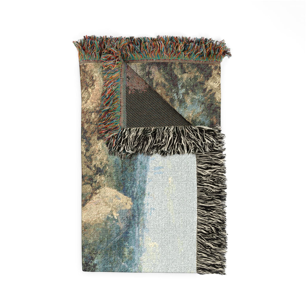 Louis Gabriel Moreau - Waterfall | Woven Tapestry Blanket