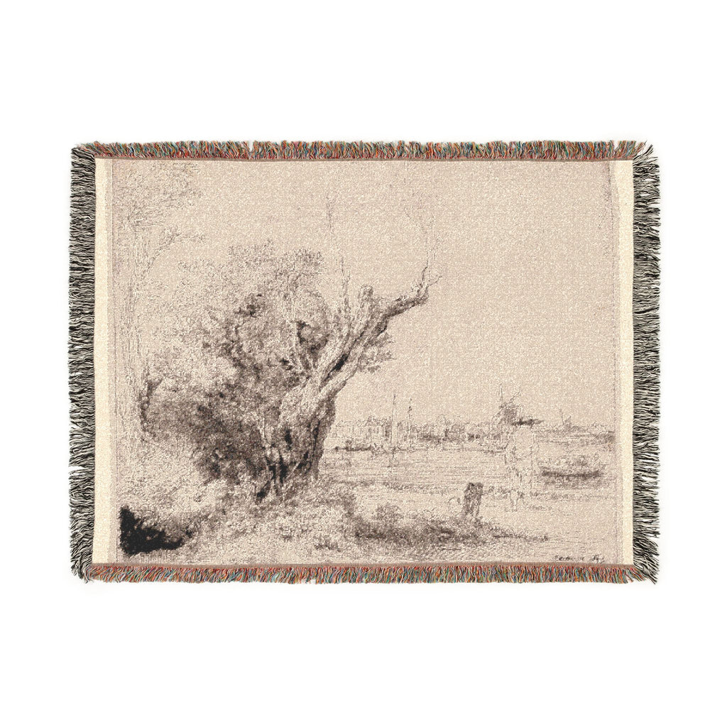 Rembrandt van Rijn - The Omval | Woven Tapestry Blanket