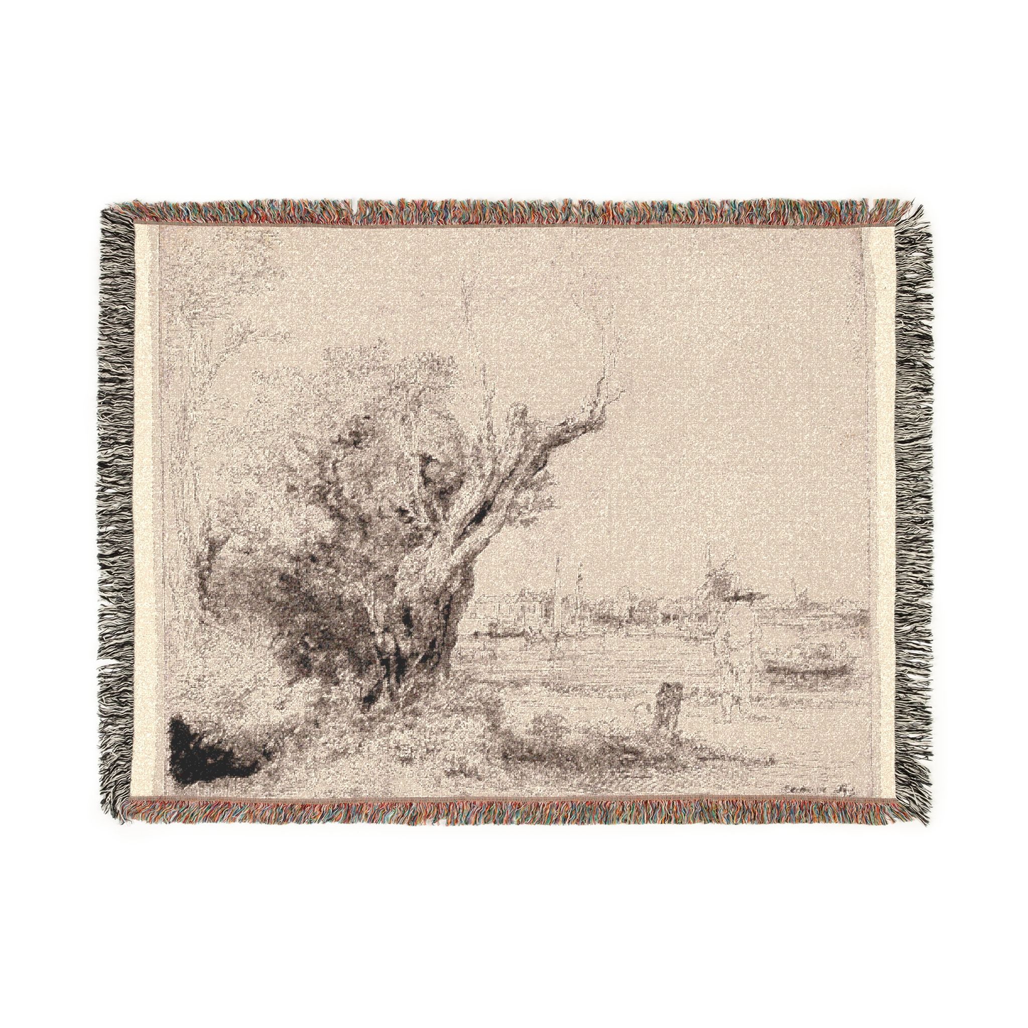 Rembrandt van Rijn - The Omval | Woven Tapestry Blanket