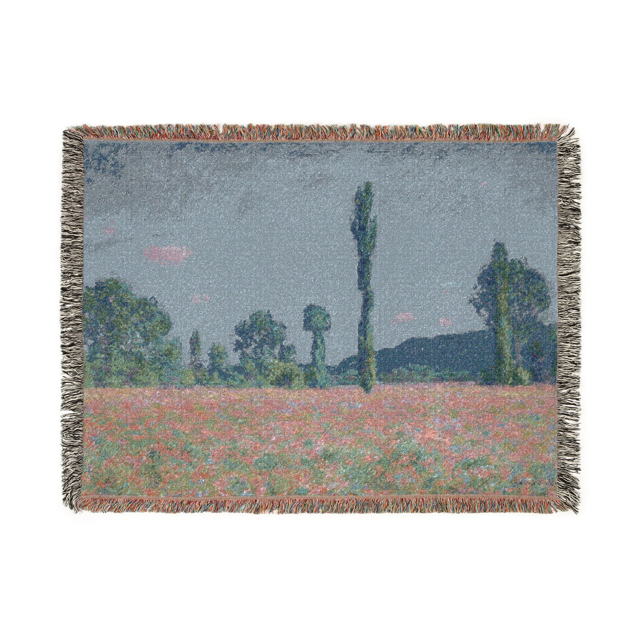 Claude Monet - Poppy Field (Giverny) | Woven Tapestry Blanket