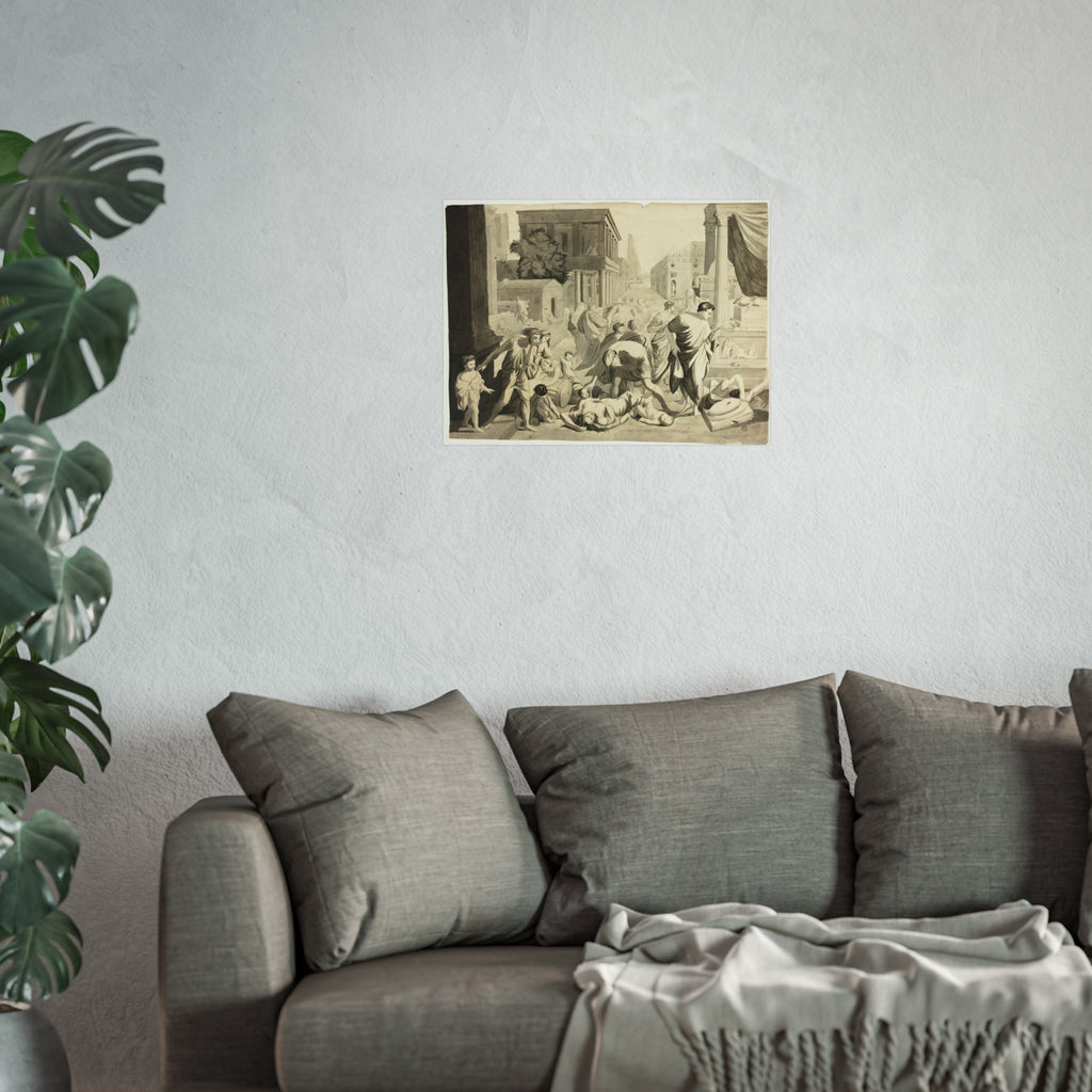 Nicolas Poussin - Plague of Ashdod | Fine Art Poster