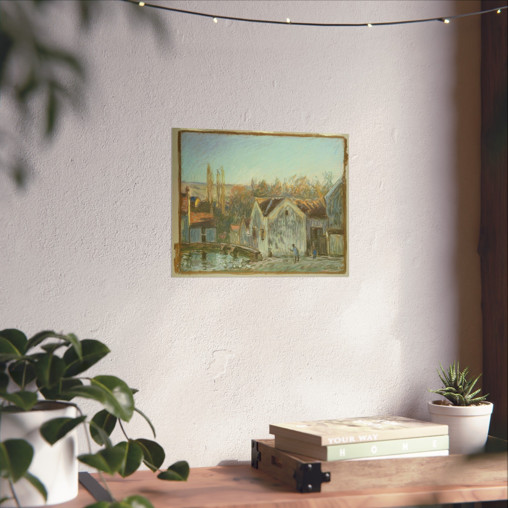 Alfred Sisley - A Corner of Moret-sur-Loing | Fine Art Poster