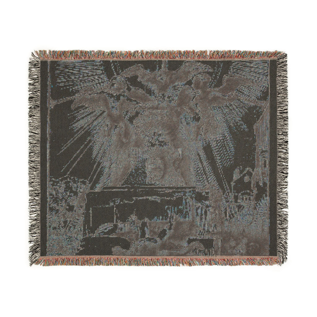 Rembrandt van Rijn - The Phoenix or The Statue Overthrown | Woven Tapestry Blanket