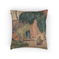 Paul Gauguin - Tahitian Hut | Woven Pillow