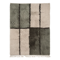 Green Colorblock Moroccan Shag Rug