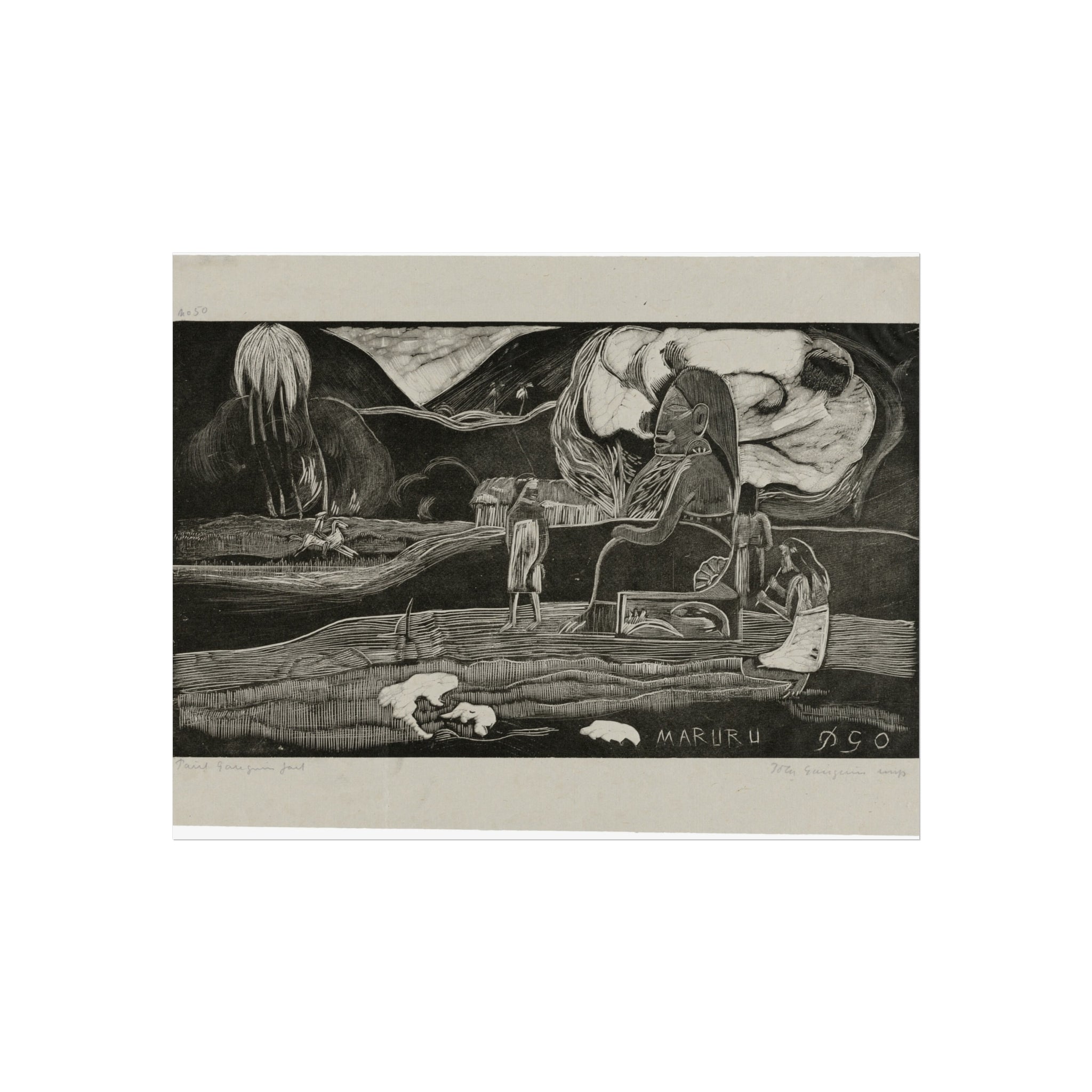 Paul Gauguin - Maruru (Offerings of Gratitude), from the Noa Noa Suite | Fine Art Poster