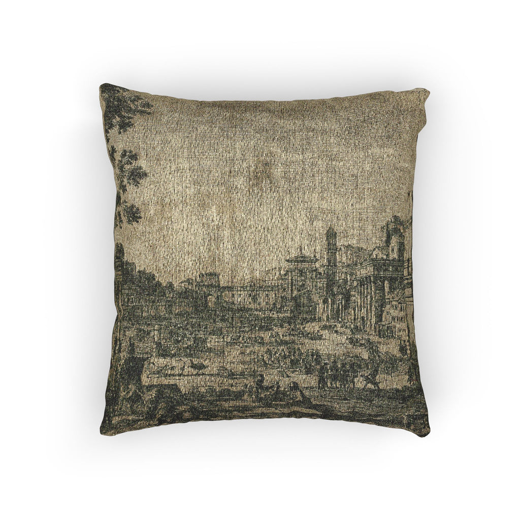 Claude Lorrain - The Roman Forum | Woven Pillow