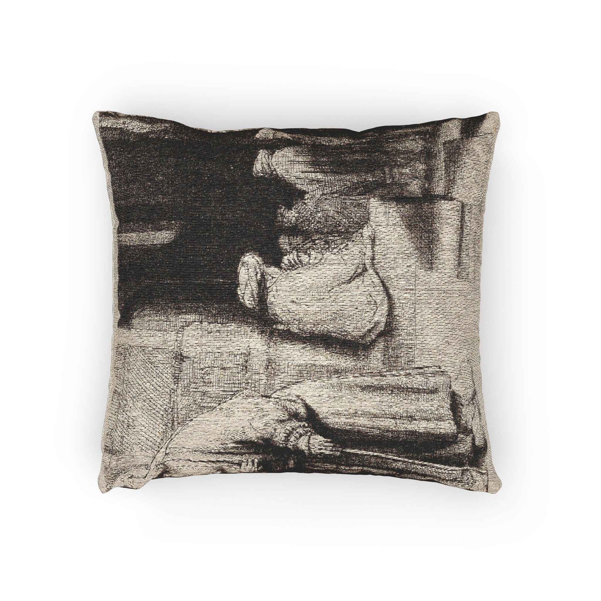 Rembrandt van Rijn - Jews in the Synagogue | Woven Pillow