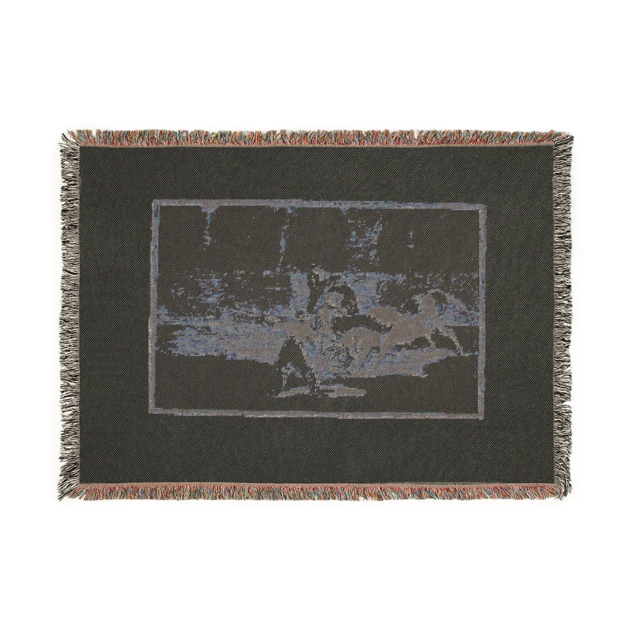 Francisco José de Goya y Lucientes - A Moor Caught by the Bull in the Ring, plate 8 from The Art of Bullfighting | Woven Tapestry Blanket