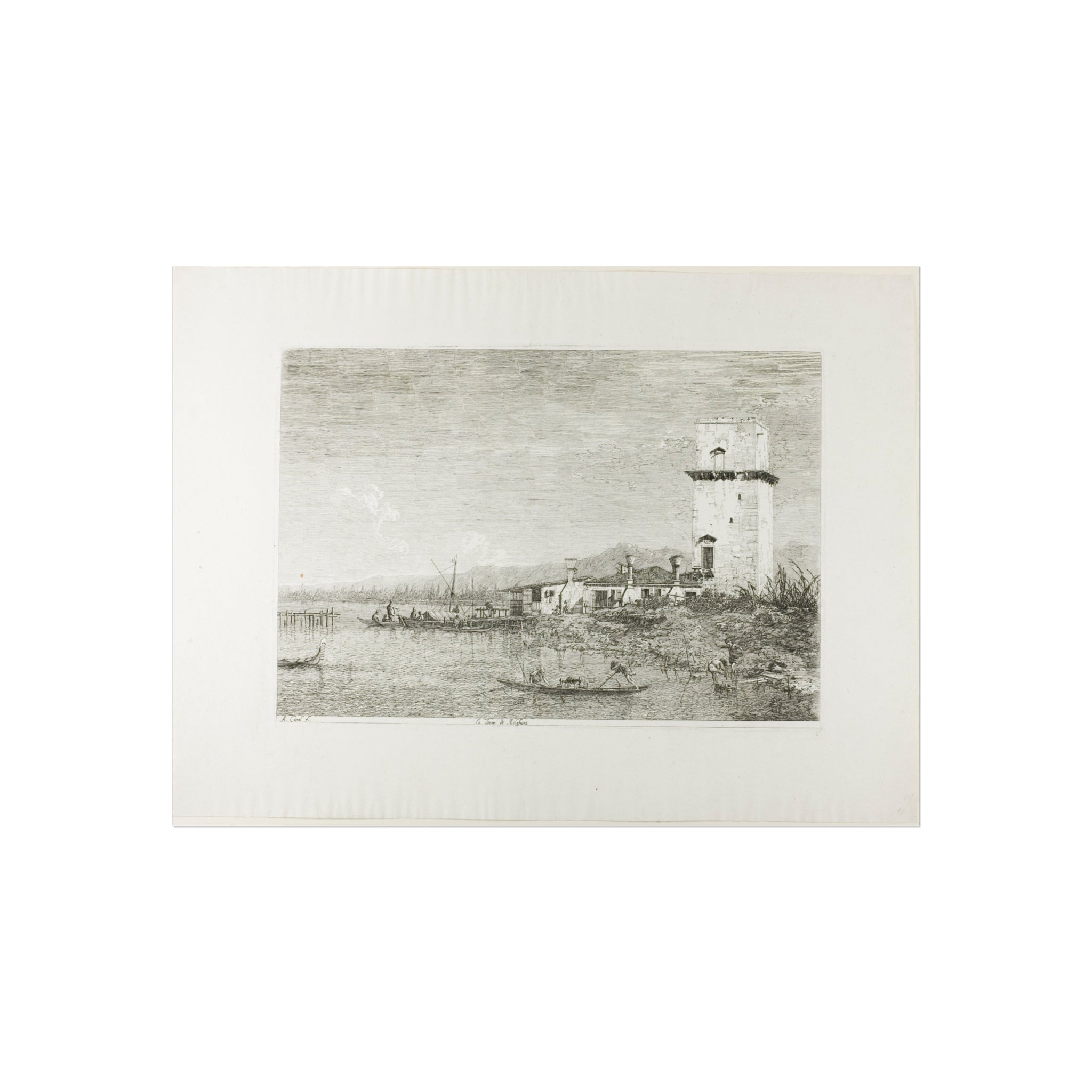 Canaletto - The Tower of Malghera, from Vedute | Fine Art Poster