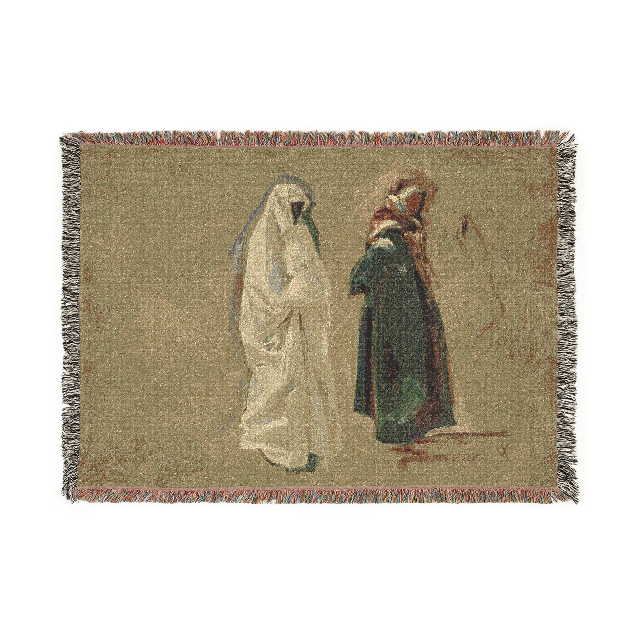 John Singer Sargent - Study of Two Bedouins | Woven Tapestry Blanket