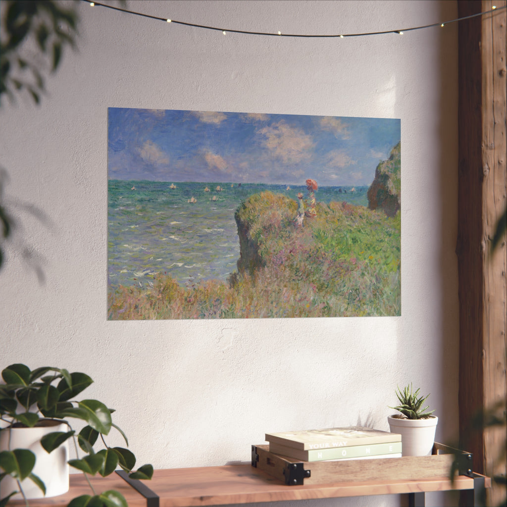 Claude Monet - Cliff Walk at Pourville | Fine Art Poster