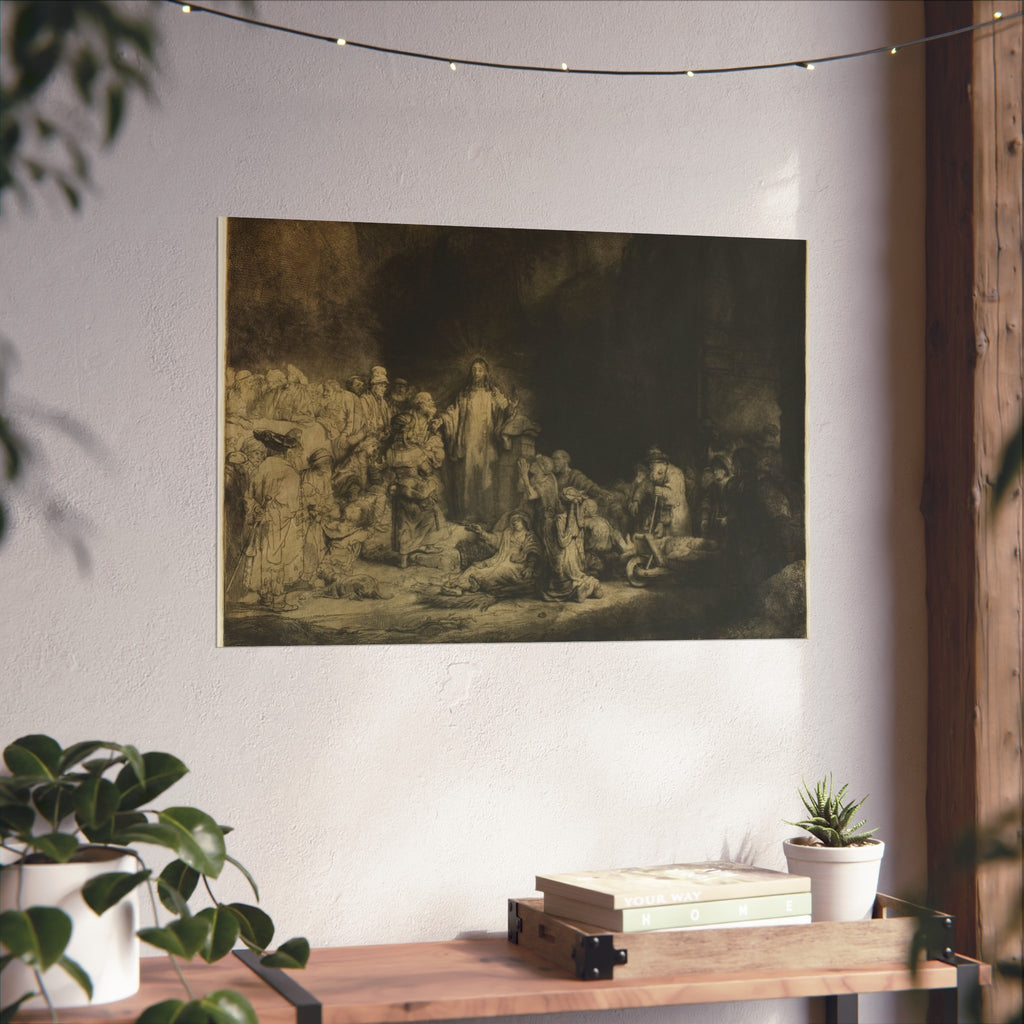 Rembrandt van Rijn - The Hundred Guilder Print | Fine Art Poster